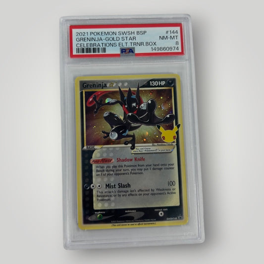 Greninja Gold Star  SWSH144 PSA 8