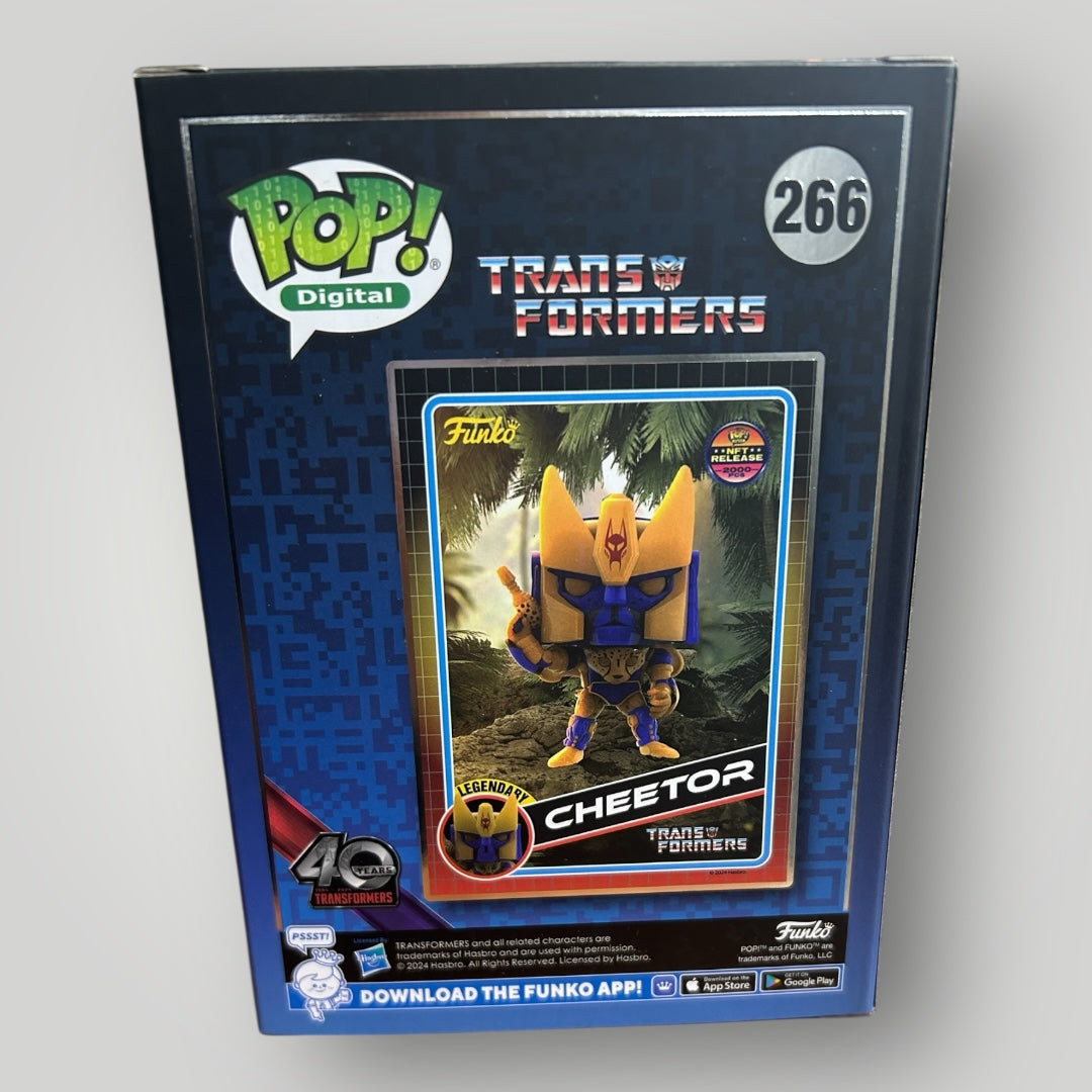 SIGNED Cheetor Funko Pop #266 NFT Release 2000 Pcs