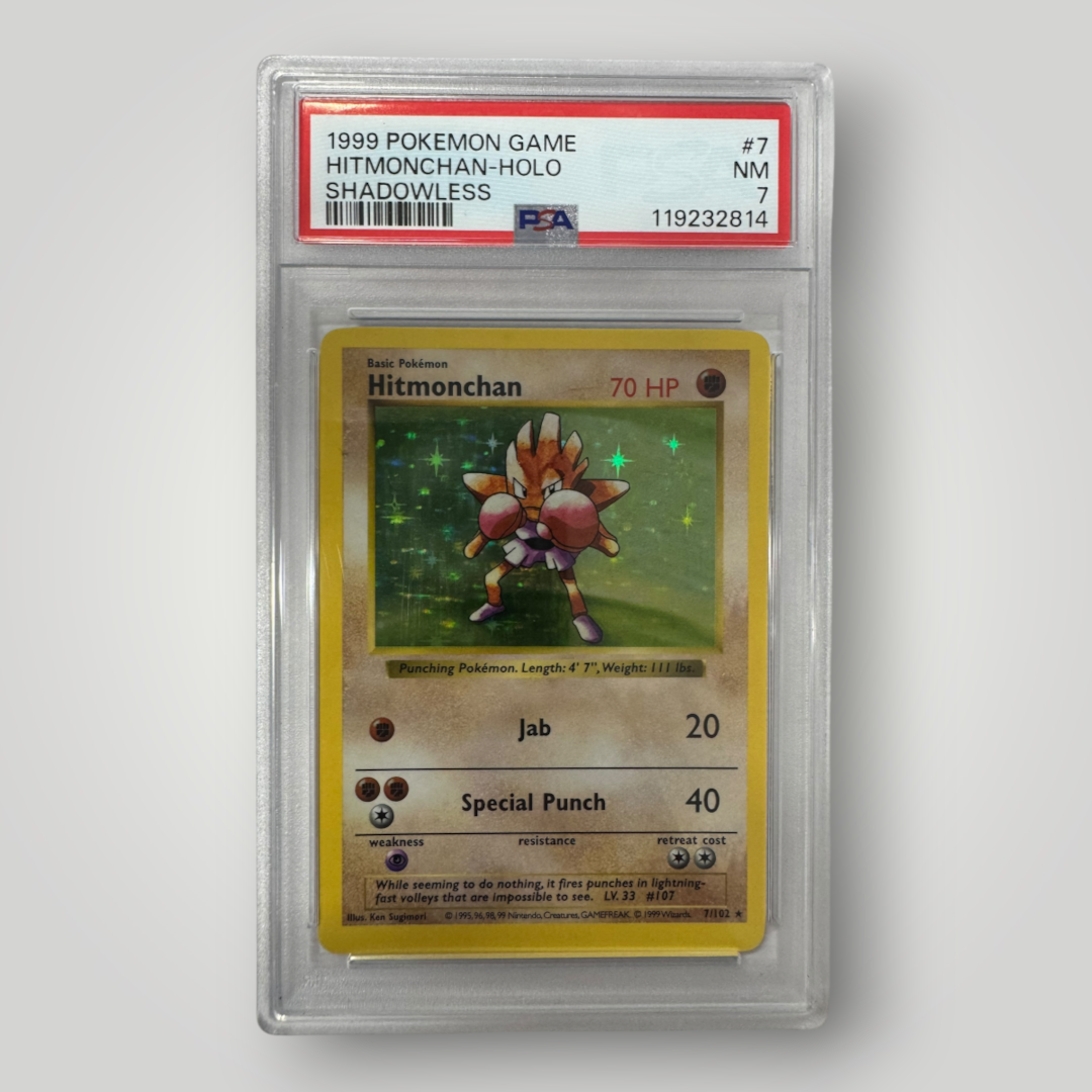 1999 Pokemon Hitmochan -Holo Shadowless PSA 7