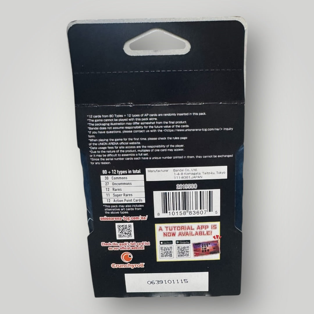 Solo Leveling Union Arena sleeved booster pack