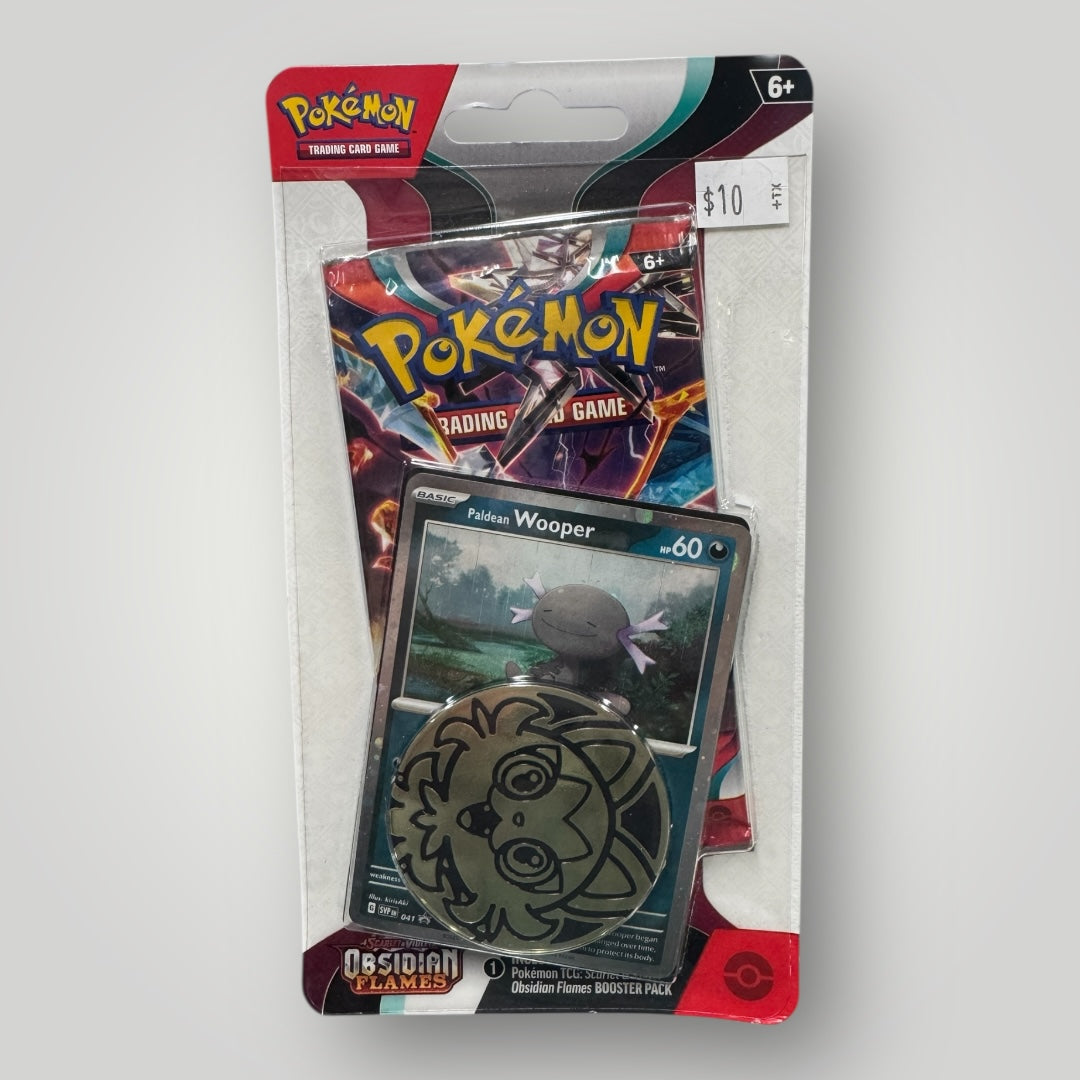 Pokemon: Obsidian Flames Single Pack Blister [Paldean Wooper]