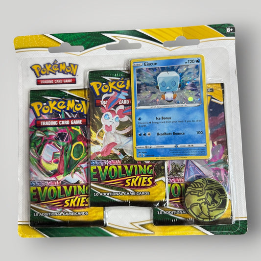 Evolving skies 3 pack blister Eiscue promo
