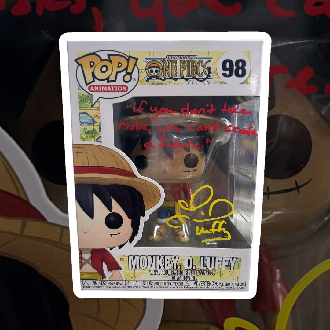 One Piece Monkey. D. Luffy Autographed by Colleen Clinkenbeard