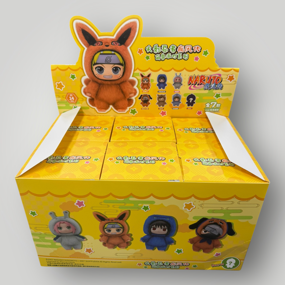 TOP TOY Naruto Beast Party Plush Keychains Gift Blind Box (Authentic)