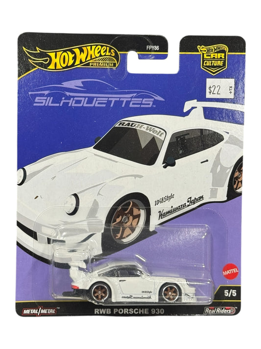 Hot Wheels Premium 2025 Car Culture Silhouettes RWB Porsche 930 White