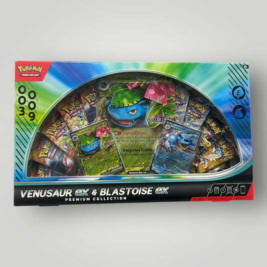 Venusaur ex and Blastoise ex premium collection