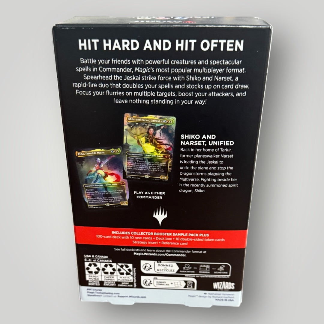 Tarkir Dragonstorm: Jeskai Striker commander deck