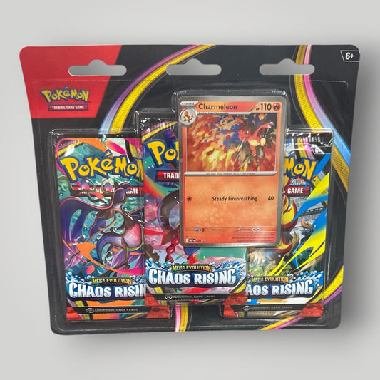 Mega Evolution Chaos Rising 3 pack Blister (Charmeleon)