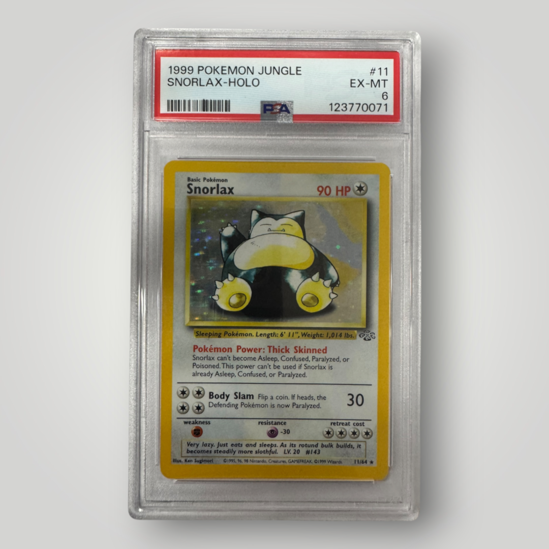 1999 Pokemon Jungle Snorlax-Holo PSA 6
