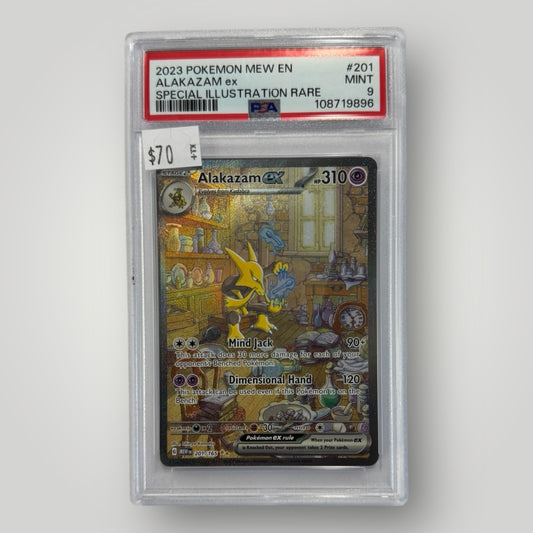Alakazam ex  201/165 (Special illustration rare) PSA 9